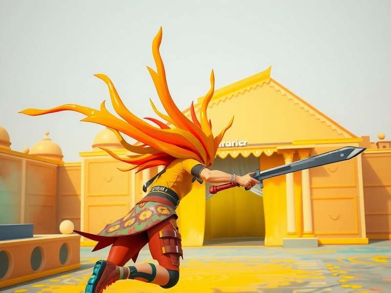 Color Warrior Sprint gameplay showing color matching mechanics