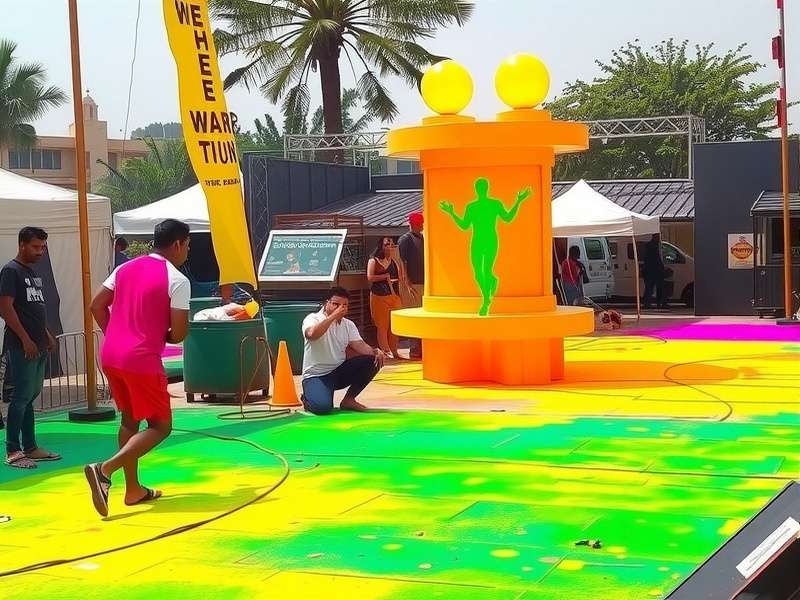 Color Warrior Sprint community event in India